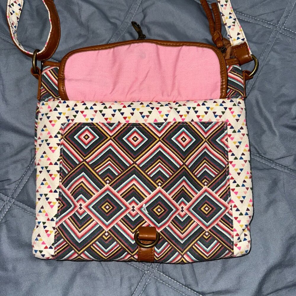 Mandala Crossbody Bag Aztec Vibrant Small Satchel Purse Western - Picture 3 of 10